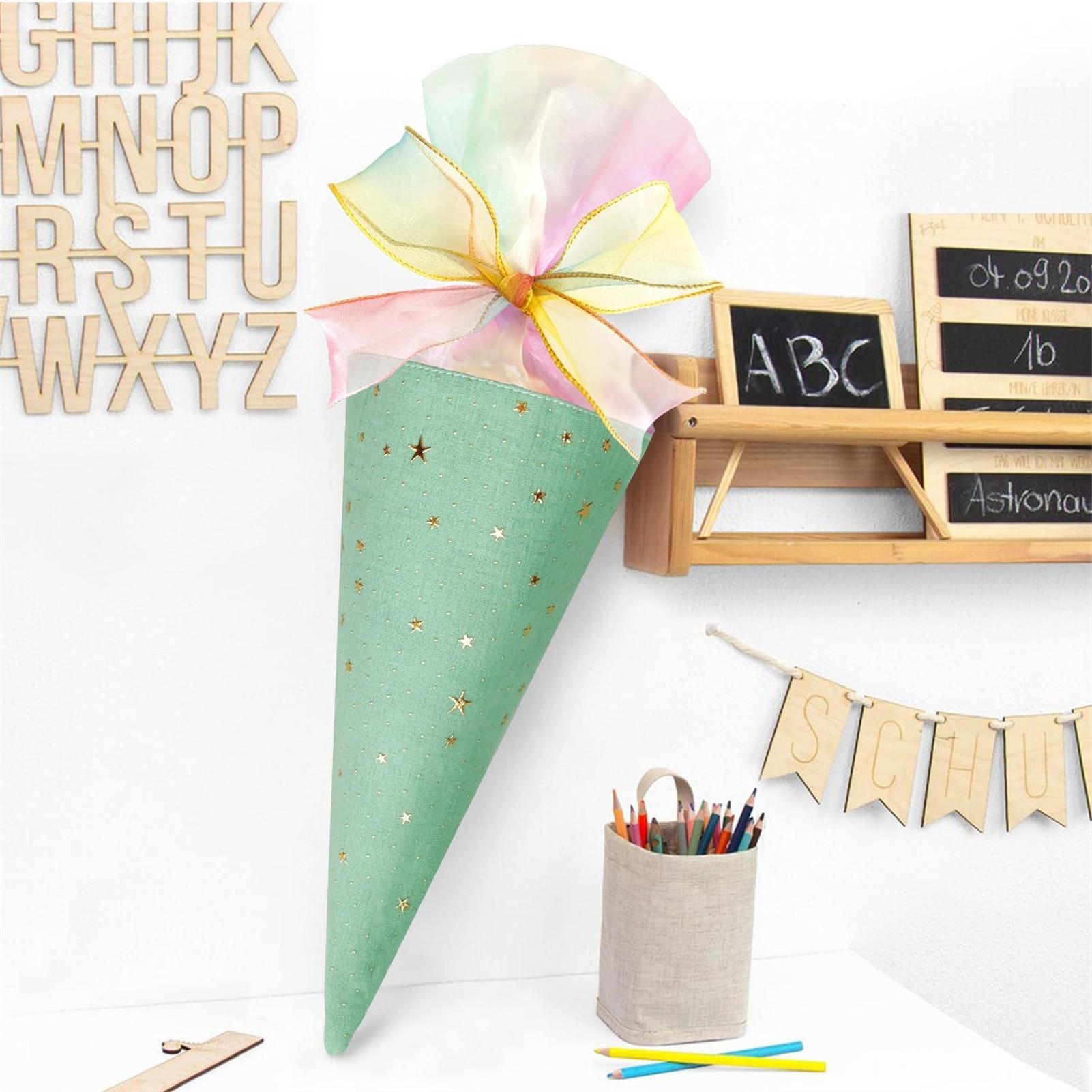 School Cone 2 Pieces Cookie Ba - Cotton Candy Cone 评论和价格