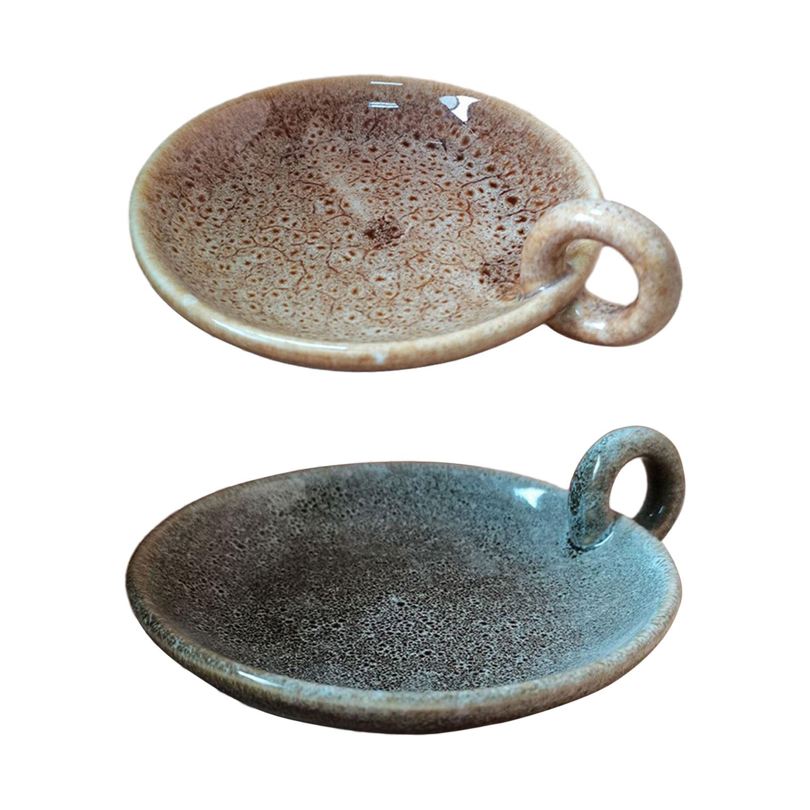 Ceramic Candle Plate with Hand - Centerpiece Stick 评论和价格