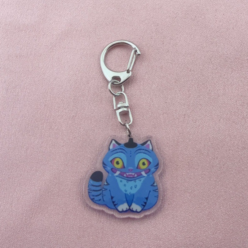 8pcs acrylic cute cat keychain - Event Party 评论和价格
