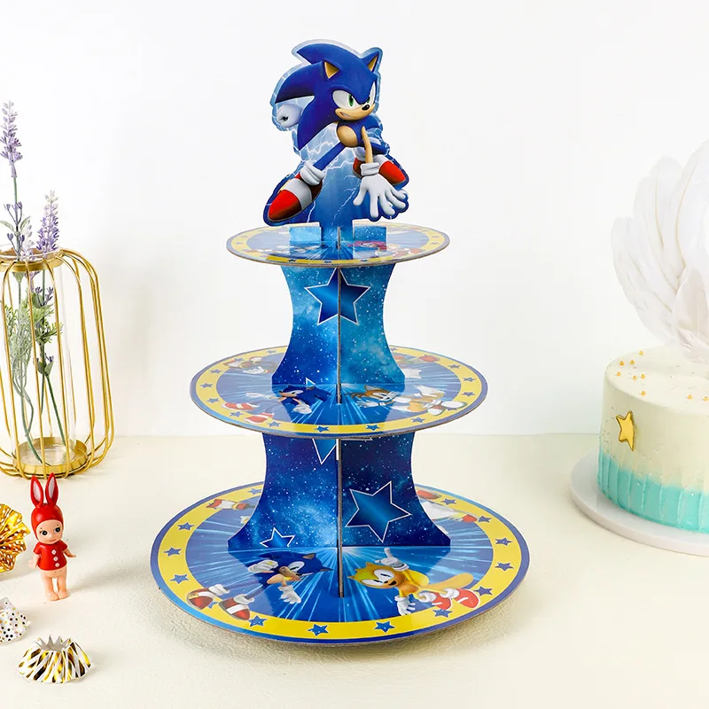 Anime Sonic Birthday Party Cak - Event Supplies 评论和价格